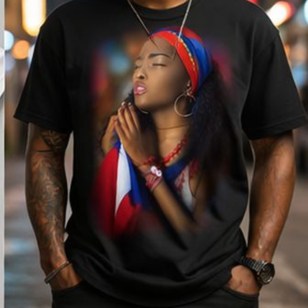 Haitian Pride Prayer T-Shirt – Black